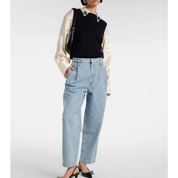 AGOLDE NWT Becker Pant Tapered Jeans Rotate Wash Size 27 Wide Leg Pleat Revolve - Picture 10 of 10